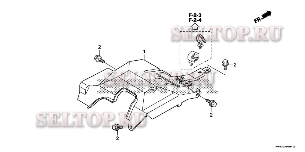 Верхний кожух для Honda EB4000X AT1