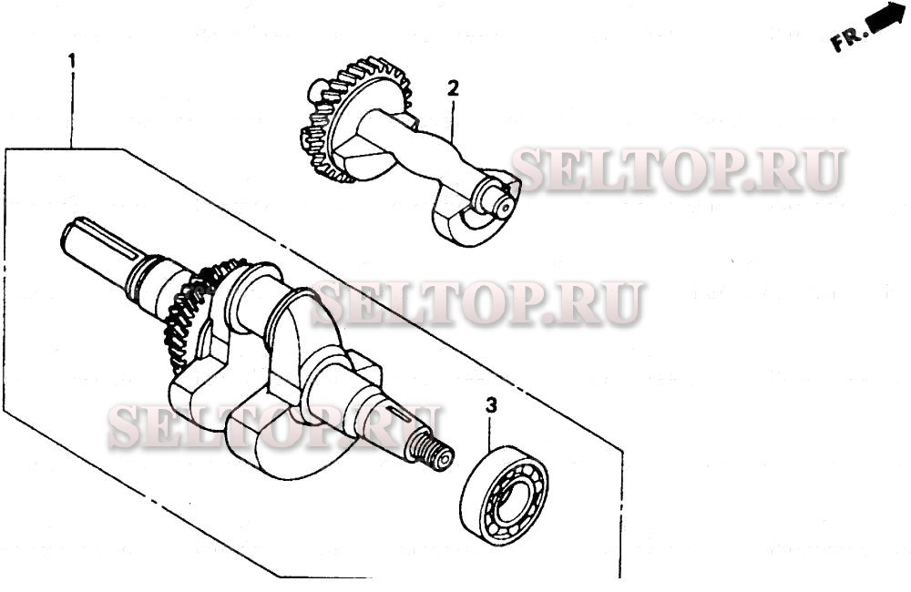 Коленвал для Honda EB5000XK1 AG/C