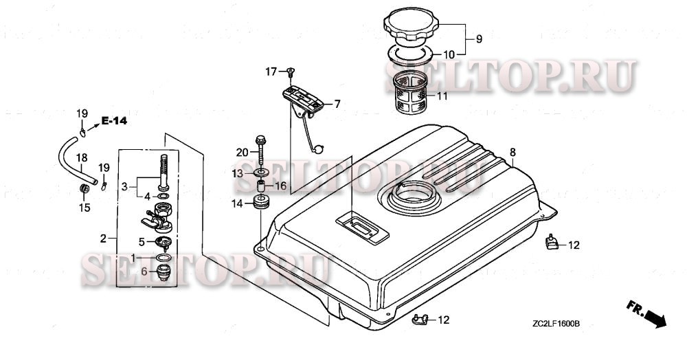 Em/eb топливный бак для Honda EB5000XK1 AG/C