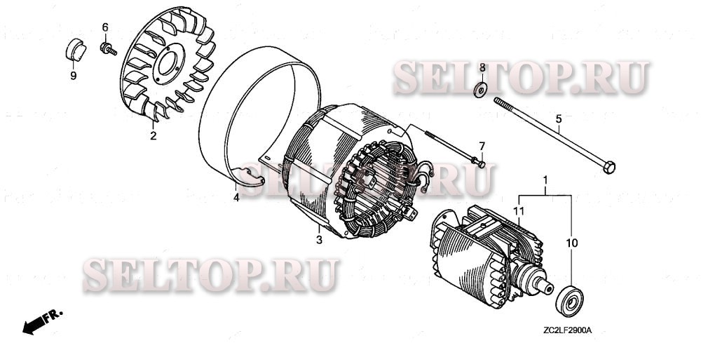 Статор для Honda EB5000XK1 AG/C