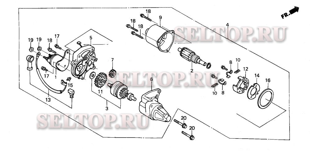 Стартер для Honda EB6500SX A/A