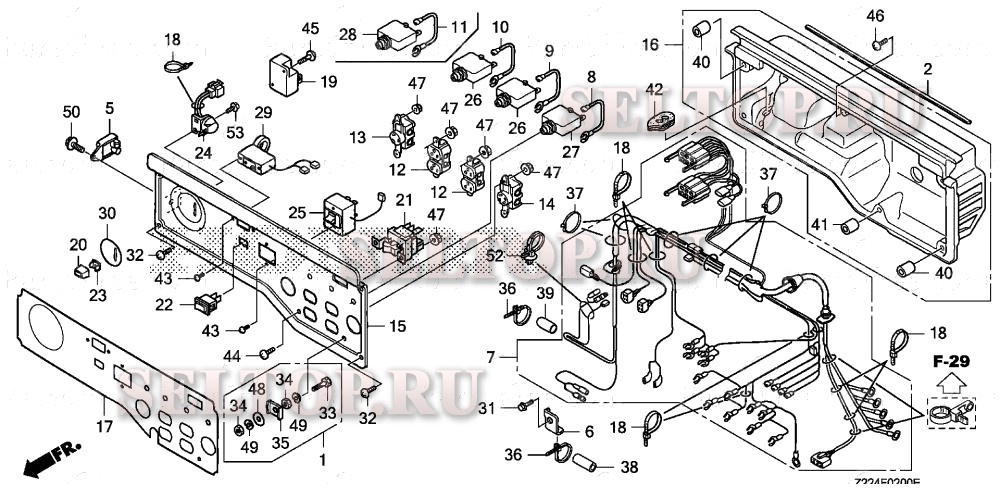 Панель управления (1) для Honda EB6500X AC