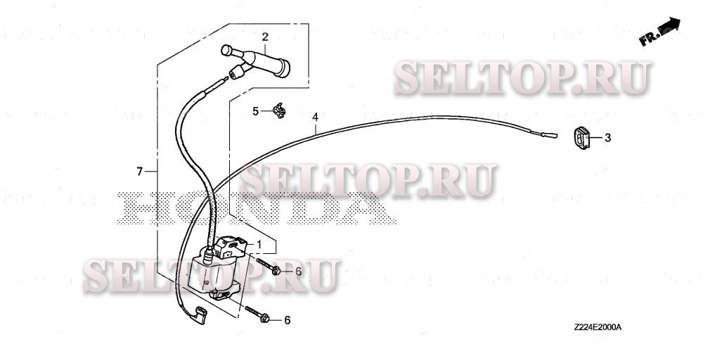 Катушка зажигания (1) для Honda EB6500X AH
