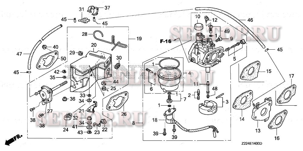 Карбюратор (1) для Honda EB6500X AN