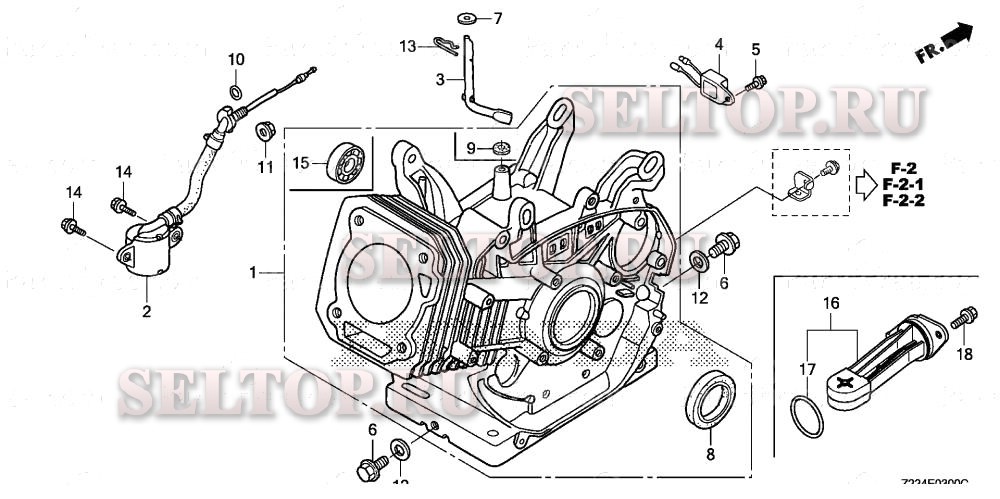 Цилиндр для Honda EB6500X AT