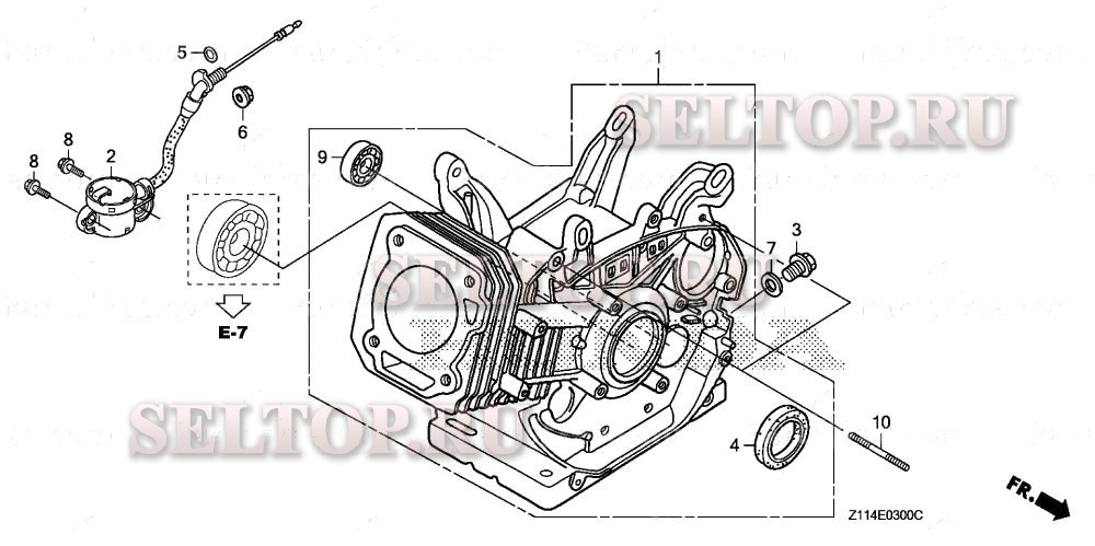 Цилиндр для Honda EB7000I A