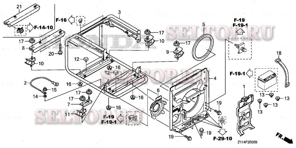 Рама для Honda EB7000I A