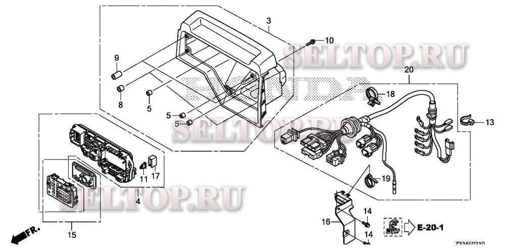 A.v.r. unit (eg4000cl-at,at1) для Honda EG4000CL AT1