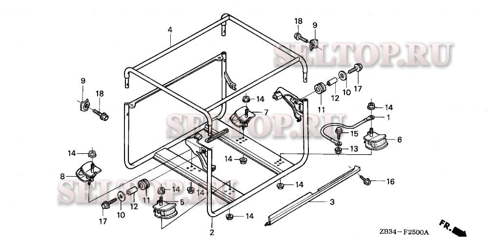 Рама для Honda EM1800XK1 A/D