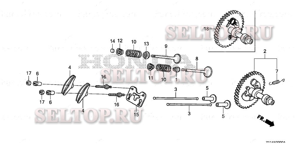 Распредвал для Honda EM5000IS AN