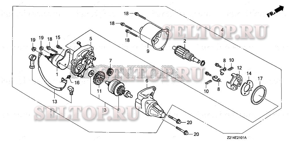 Стартер (em5000sxk2, em6500sxk1) для Honda EM5000SXK2 AN