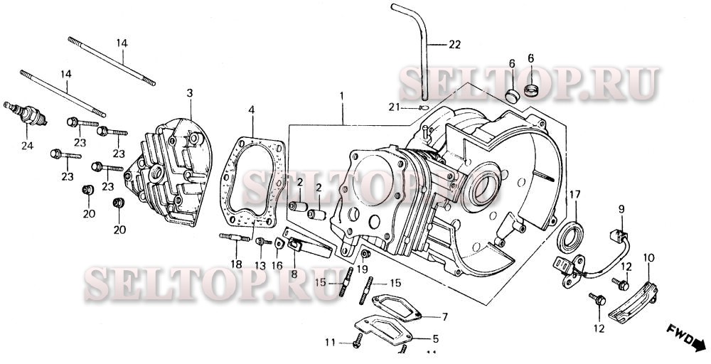 Цилиндр для Honda EM500K1 A