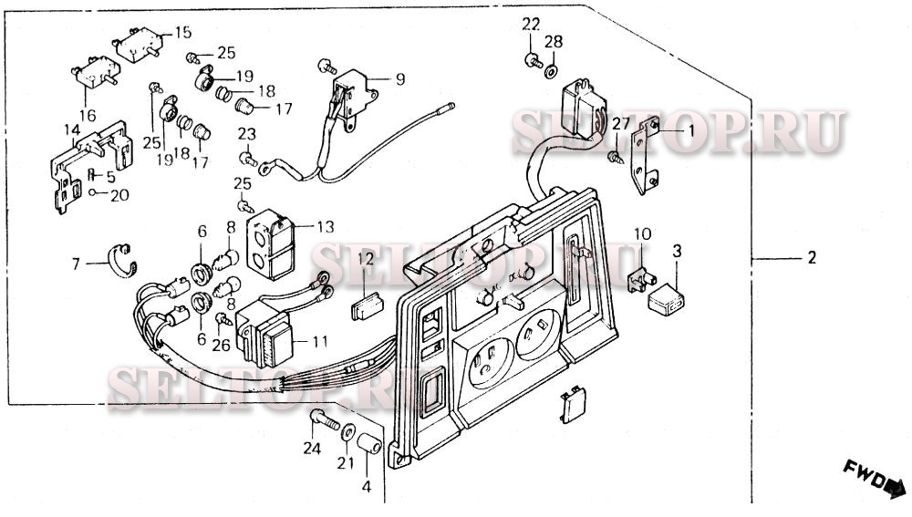 K1/600 панель для Honda EM500K1 A