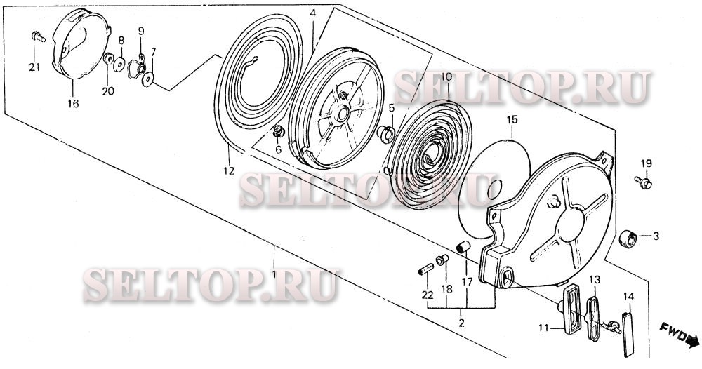 Ручной стартер для Honda EM500K1 A