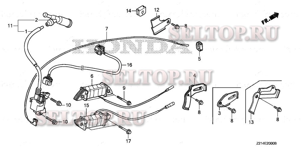 Катушка зажигания для Honda EM6500SXK1 AC