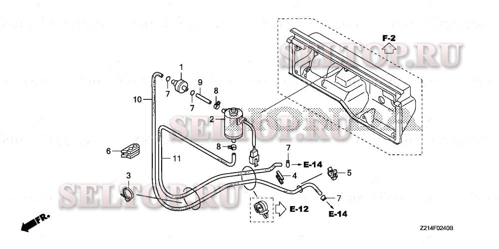 Электромагнитный клапан для Honda EM6500SXK1 ANH