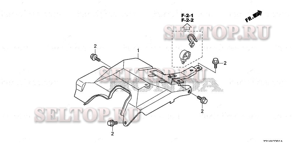 Верхний кожух для Honda EM6500SXK2 AT