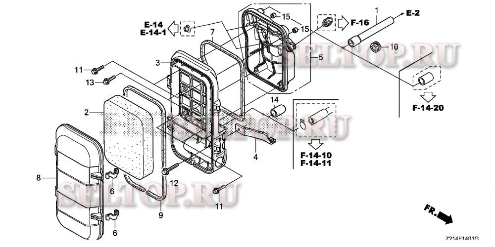 Воздушный фильтр (2) для Honda EM6500SXK2 AT1