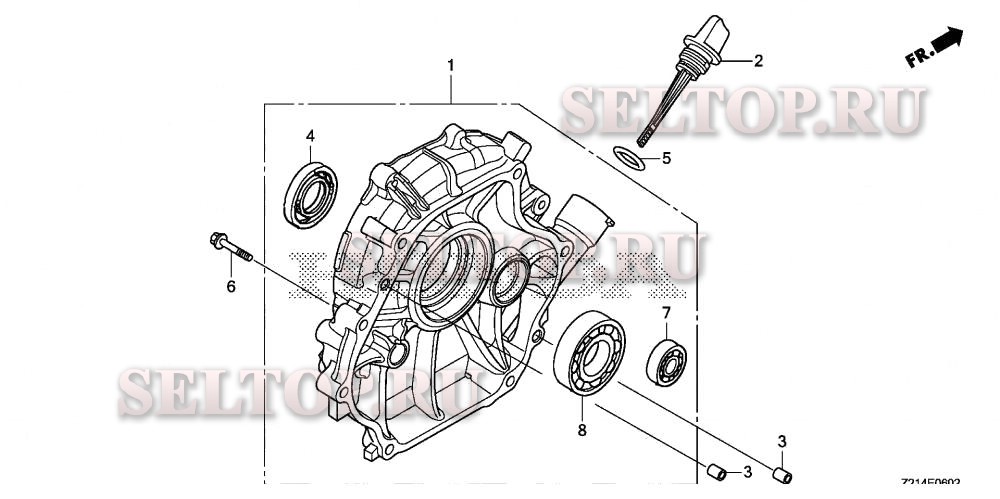 Крышка картера (em4000sx/5000sxk3/6500sxk2) для Honda EM6500SXK2 AT1