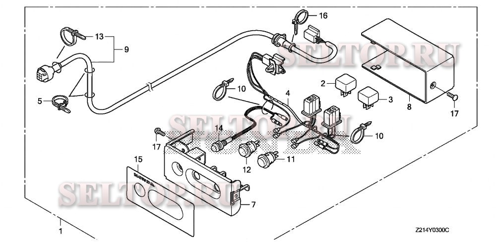Дистанционное управление kit для Honda EM6500SXK2 AT1