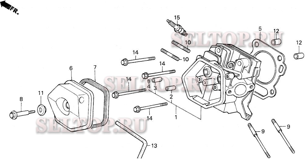 Головка цилиндра для Honda EN5000 A