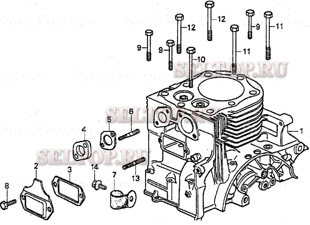 Цилиндр для Honda ES3500 A