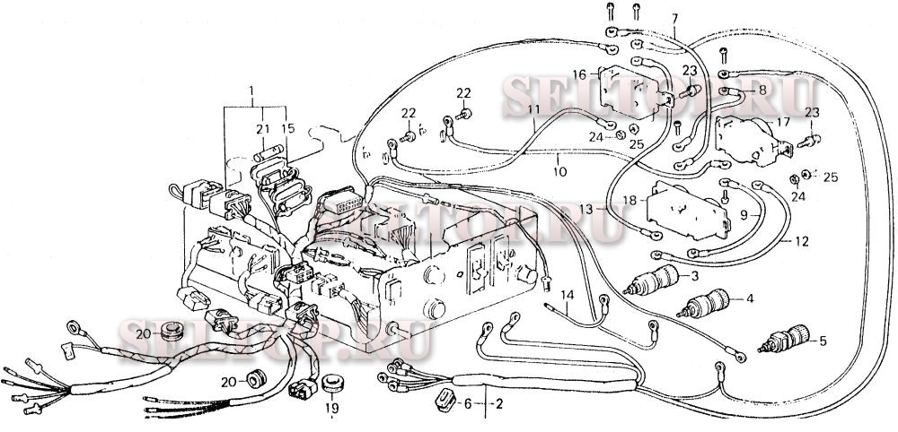 Es3500 жгут проводов, штепсельная розетка k1-k2 для Honda ES3500K2 A