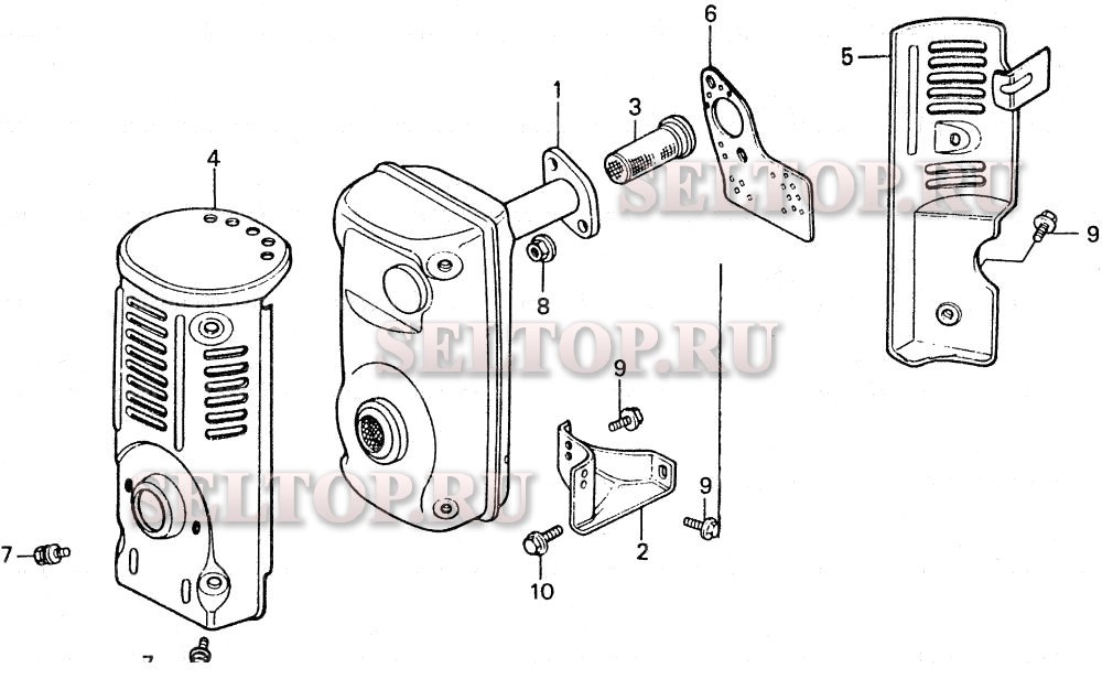 Глушитель для Honda ES3500K2 A