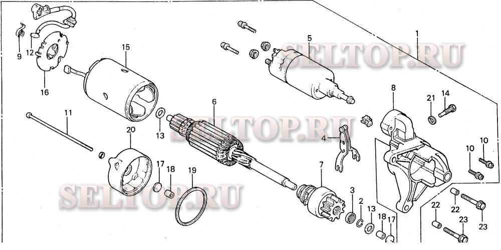 Es4500 стартер k0-k1 для Honda ES4500K1 A