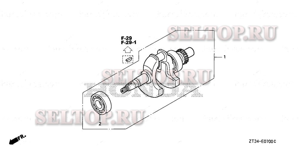 Коленвал для Honda EU1000IK1 AC