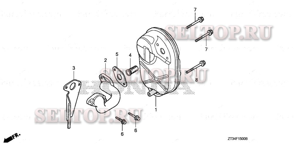 Глушитель для Honda EU1000IK1 AC