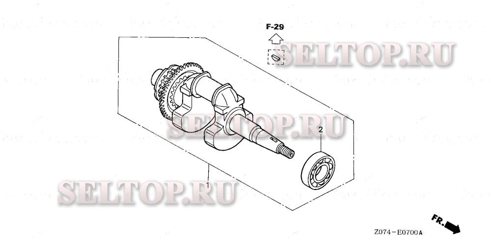 Коленвал для Honda EU2000I A