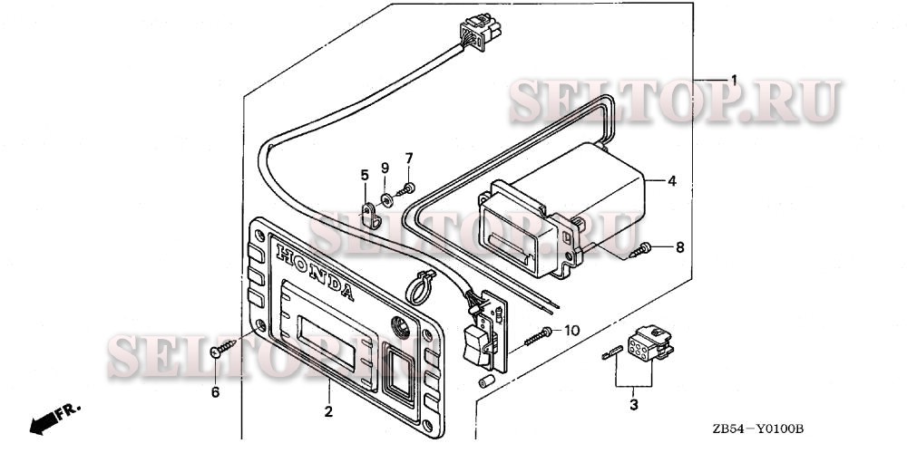 Дистанционное управление панель для Honda EV6010 RA/A
