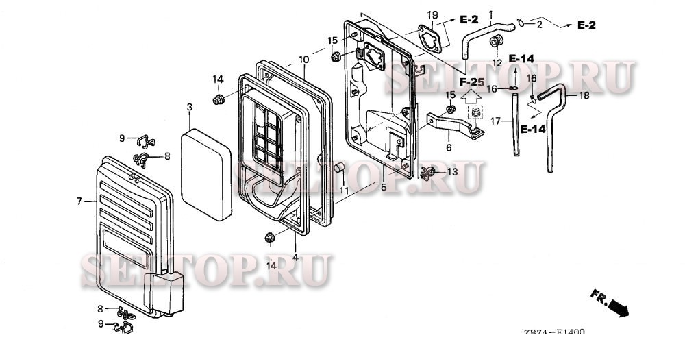 Воздушный фильтр для Honda EX3300S A