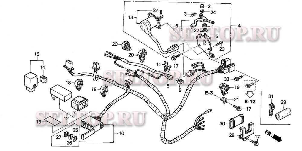 Автоматический дроссель, жгут проводов для Honda EX3300S A