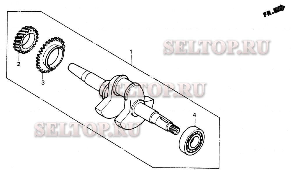 Коленвал для Honda EX3300SK1 A