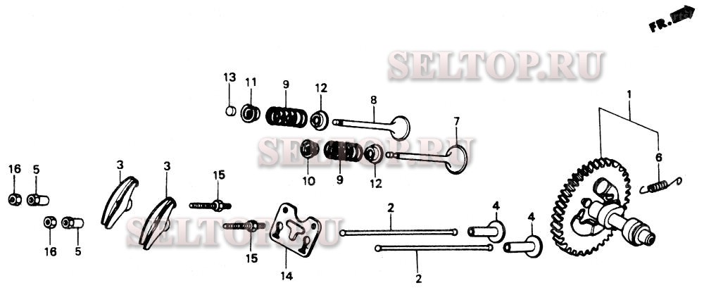 Распредвал для Honda EX3300SK1 A/A