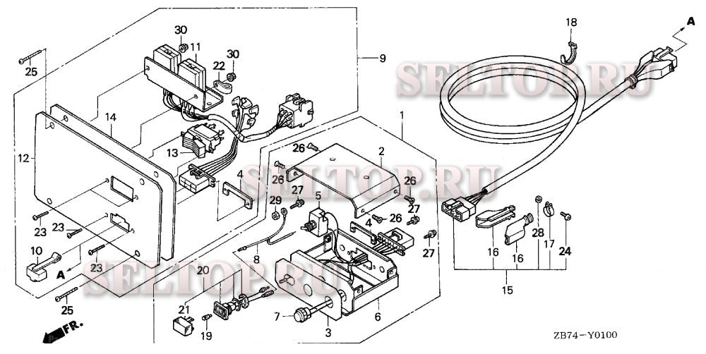 Дистанционное управление для Honda EX3300SK1 A/A