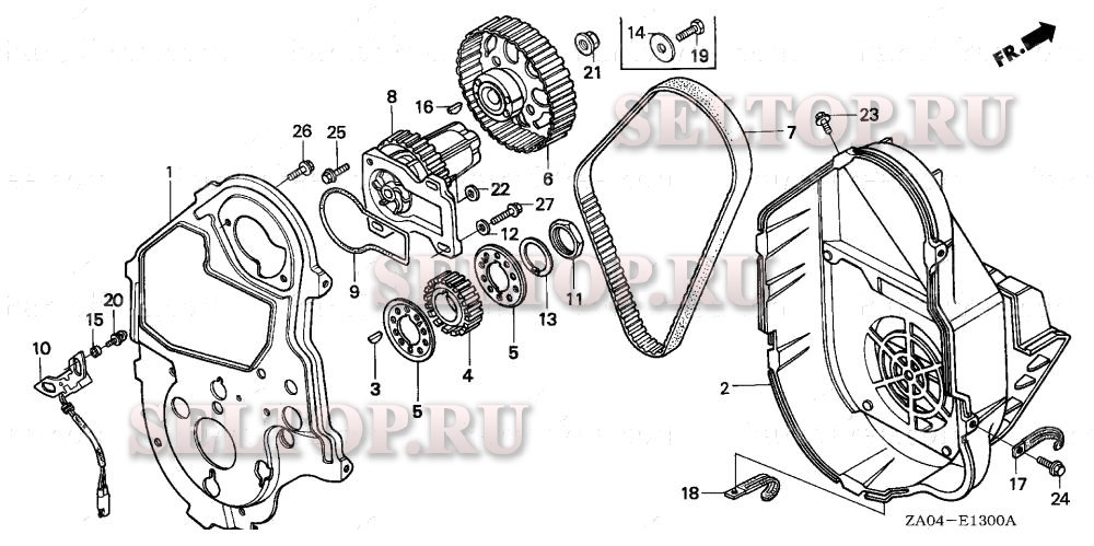 Зубчатый ремень привода для Honda EX5500K1 A/B