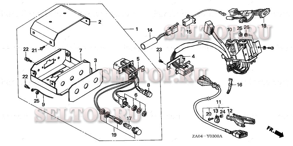 Распределительная коробка для Honda EX5500K2 A/A