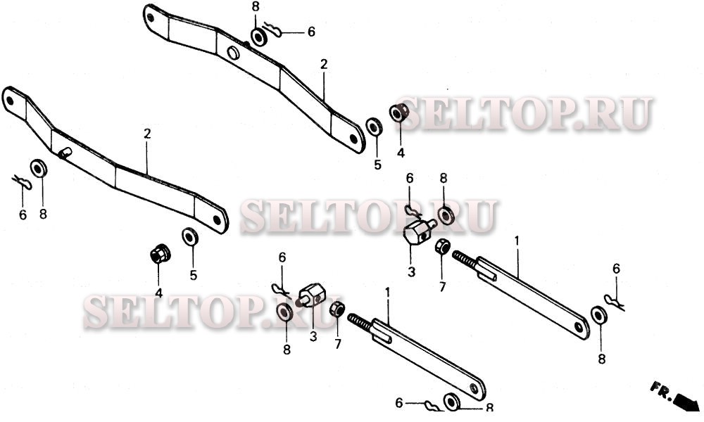 Крепление режущей деки i для Honda CD4546C SA