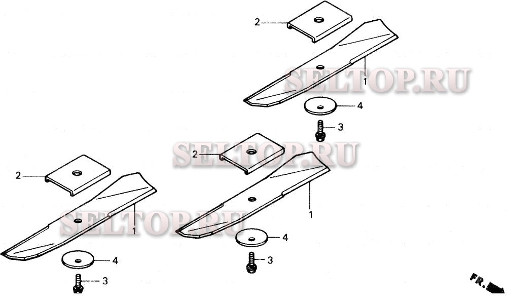 Узел режущего ножа ii для Honda CD4546C SA