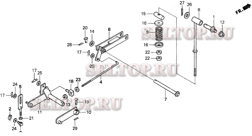 Mm46d рычаг подъема режущей деки для Honda MM46D A