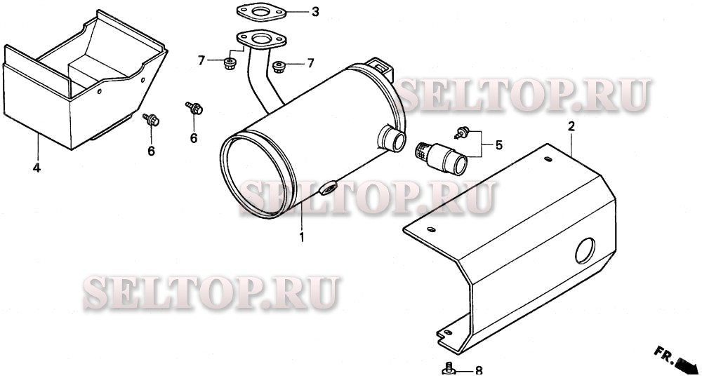 Глушитель для Honda H2113 GMA