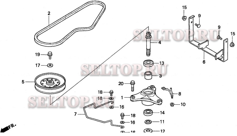 Ось ножа для Honda H1011H SA
