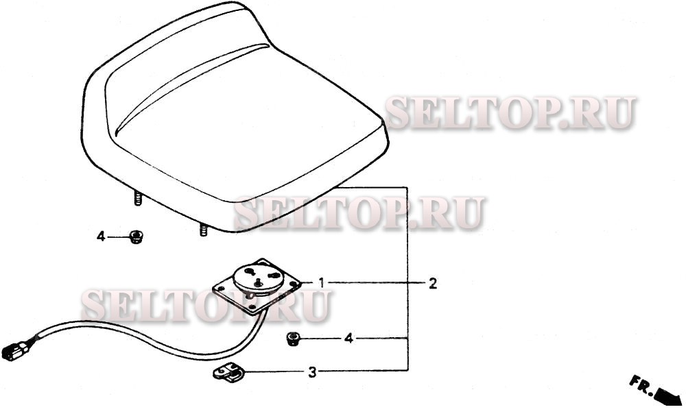 Сиденье для Honda HT-R3811 SA
