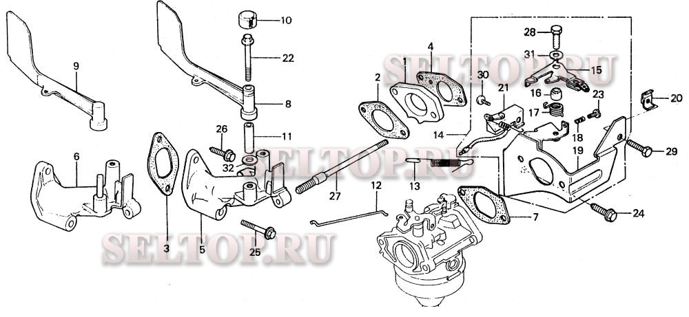 Ручка управления, регулятор для Honda HR21 PXA