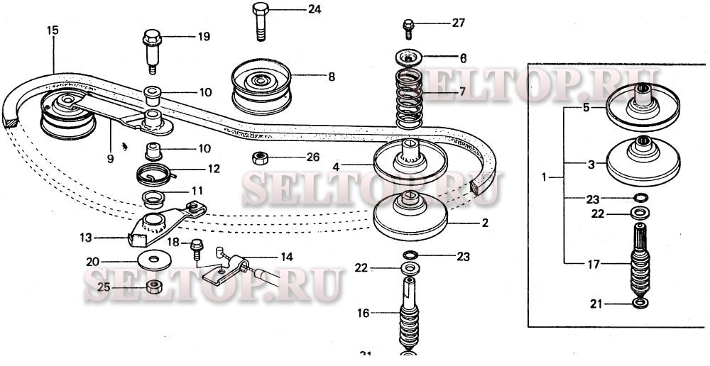 Рычаг натяжителя, v-образный ремень для Honda HR21 SDA