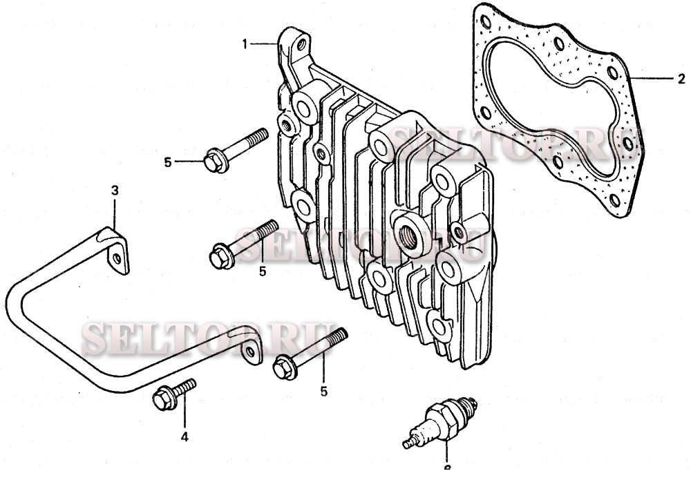 Головка цилиндра для Honda HR21 SXA