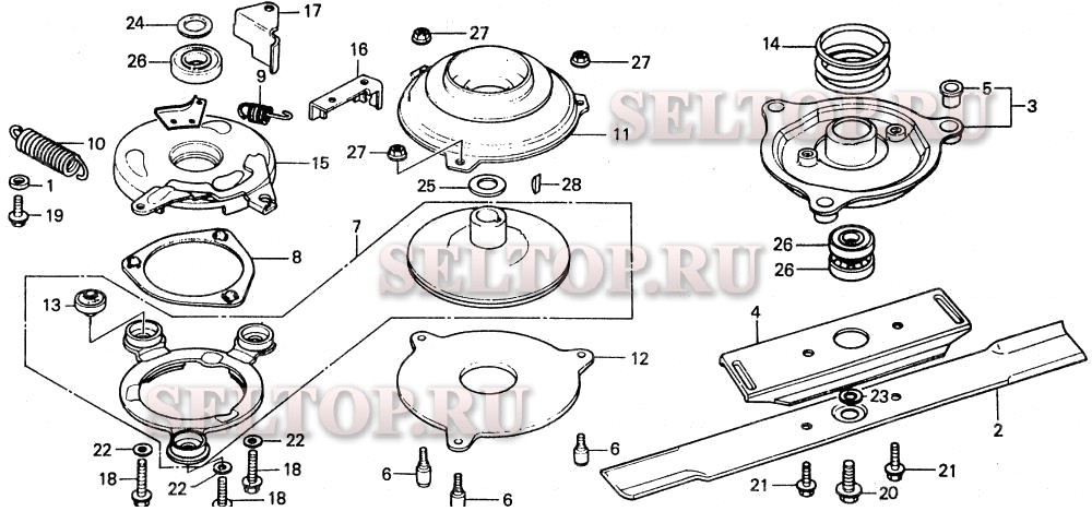 Узел режущего ножа, автоостановка для Honda HR21-5 SDA